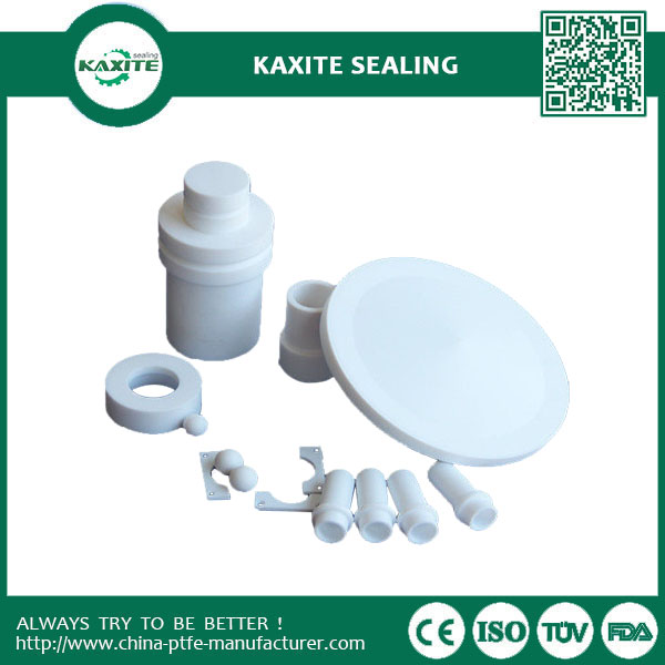 White CNC PTFE Machining Parts Of Ptfe Tube  Ptfe Gaskets  PTFE Sheet