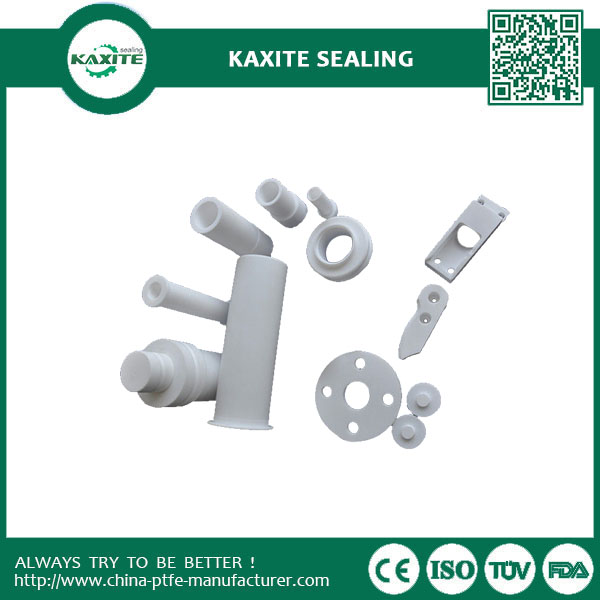 Telfon PTFE Plastic Turning Machining Part  White Non-stick Ptfe